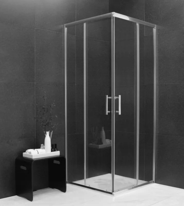 MEXEN RIO - Štvorcový sprchovací kút 70x70 cm, číra, 860-070-070-01-00