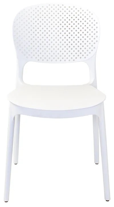 Dekorstudio Plastová stolička FLEX biela