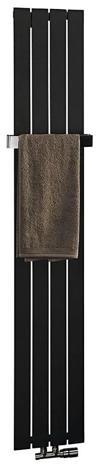 Sapho - Kúpeľňový radiátor COLONNA 614W230V 29x180 cm čierna
