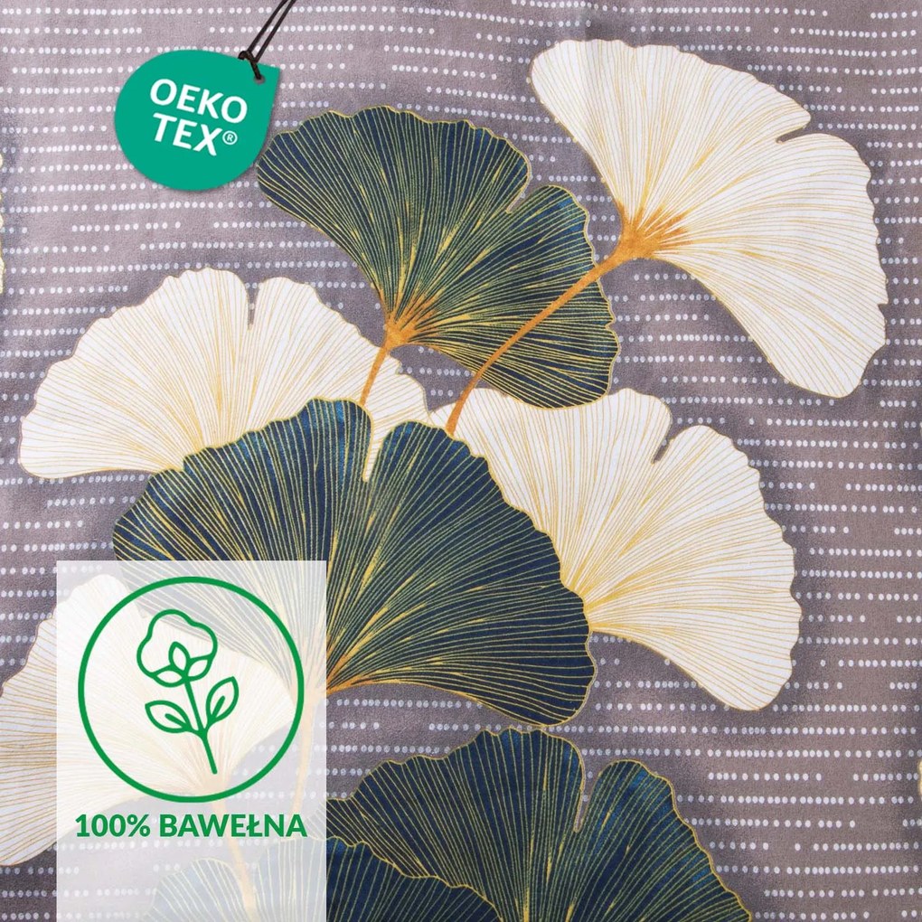 FLANELOVÉ OBLIEČKY FLANELOVE 140X200 CM, 1KS 70X80 CM LISTY