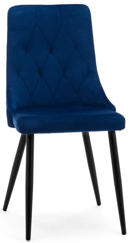 Jedálenská stolička caren velúr modrá | jaks