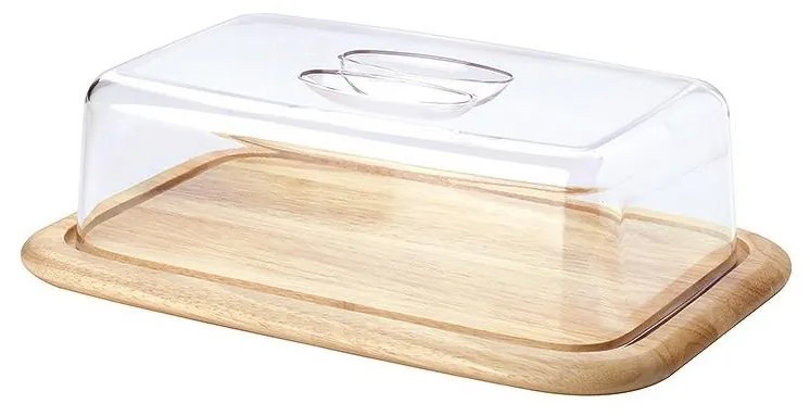 Continenta C3072 - Kuchynská doska na krájanie s vekom 38,5x25,5 cm gumovník