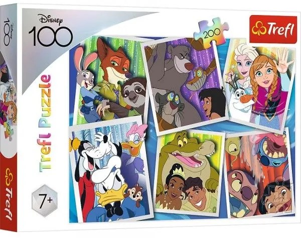 Trefl Puzzle Disney hrdinové 48x34cm 200 dílků
