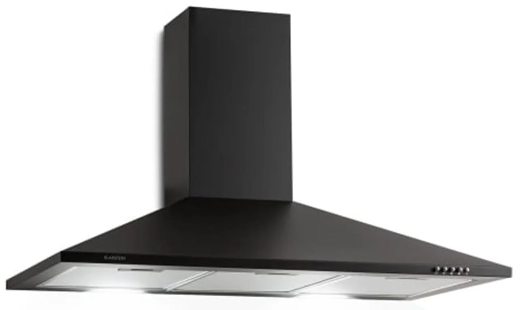 Klarstein Zugspitze 90, digestor, 90 cm, nástenný, 330 m³/h, LED, čierny