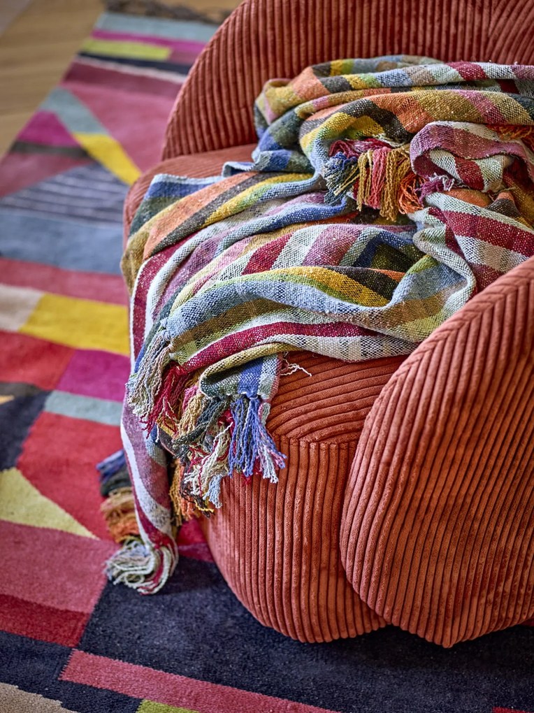Bloomingville Prehoz z recyklovanej bavlny Elmy Orange 130 x 160 cm