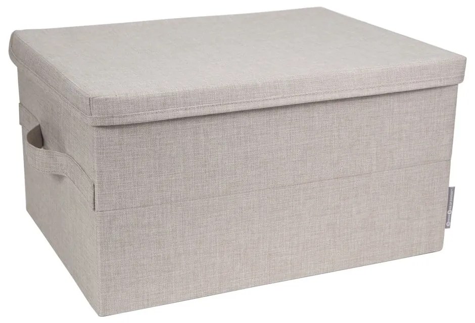 Béžový látkový úložný box s vekom 45x34x25 cm Soft Storage – Bigso