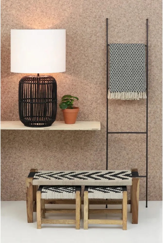 Čierny kovový dekoratívny rebrík Siem - Light &amp; Living