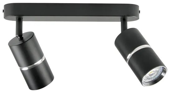 Bodové svietidlo BAMBOO 2xGU10/10W/230V čierna