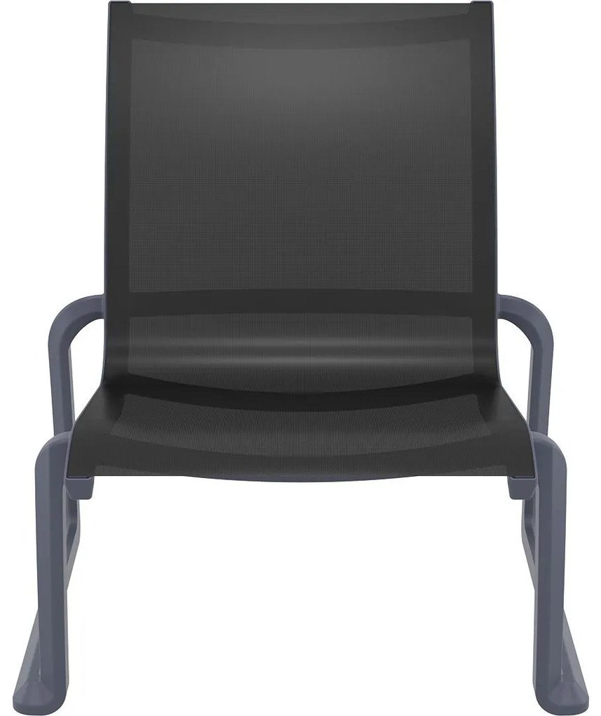 PACIFIC LOUNGE záhradné kreslo bez podrúčok dark grey