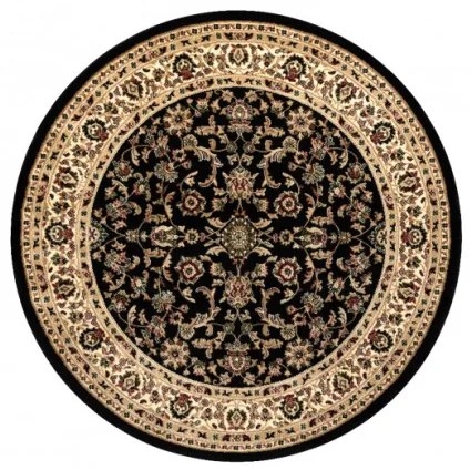 Koberec ROYAL ADR kruh vzor 1745 čierny