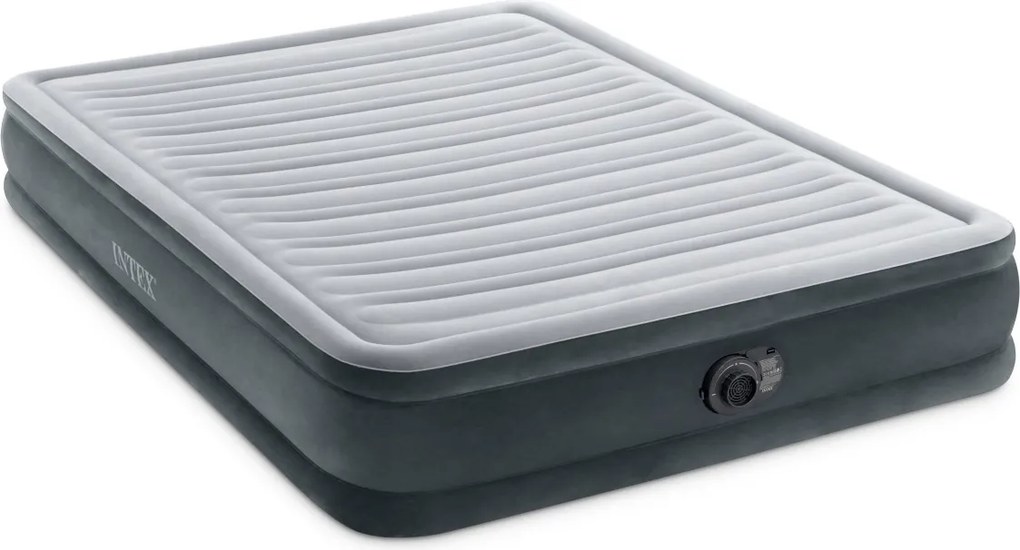 Nafukovací matrac s automatickou pumpou DELUXE III sivá