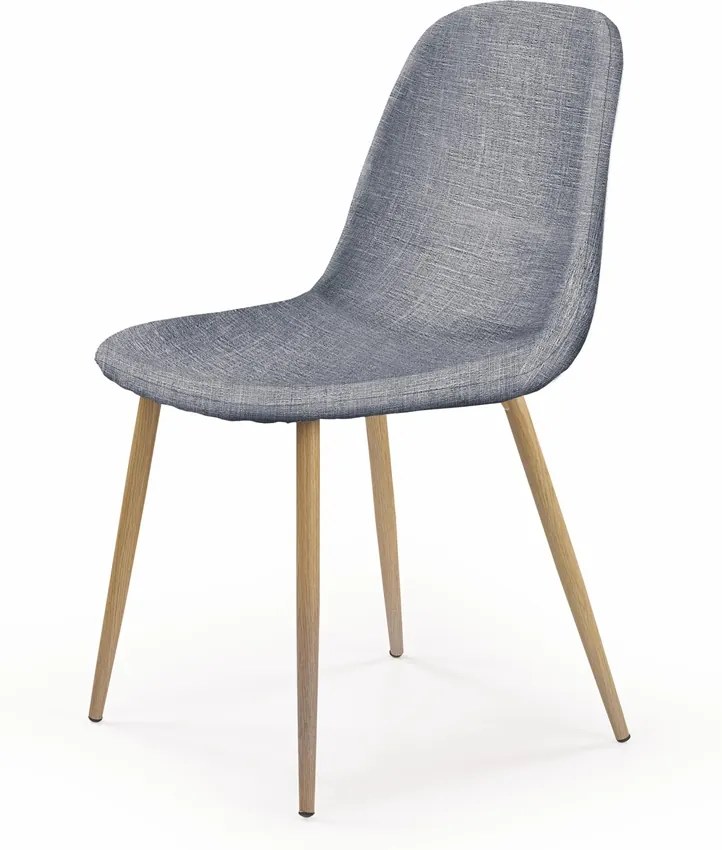 HALMAR K220 jedálenská stolička sivá / dub medový