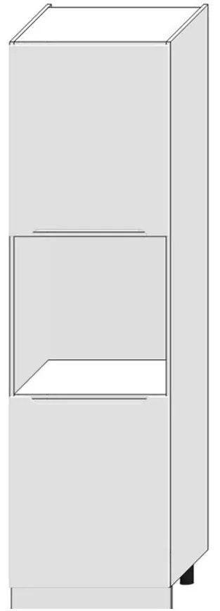 Kuchynská skrinka Zoya D60pk 2133 Pl Biely hrášok / Biely