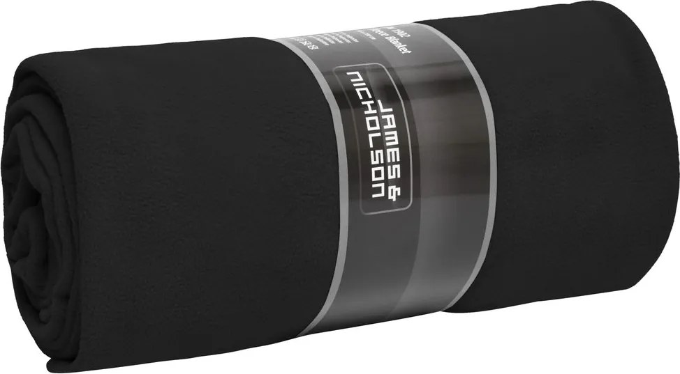 James & Nicholson (Daiber) Veľká fleecová deka JN1902 - Čierna