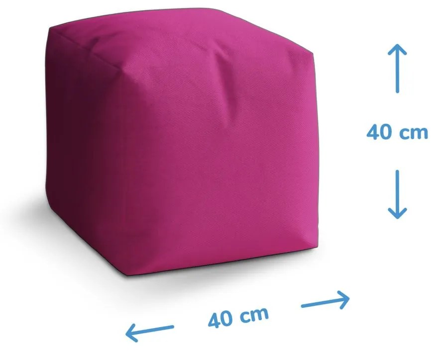Sablio Taburet Cube Green Blocks 3D: 40x40x40 cm