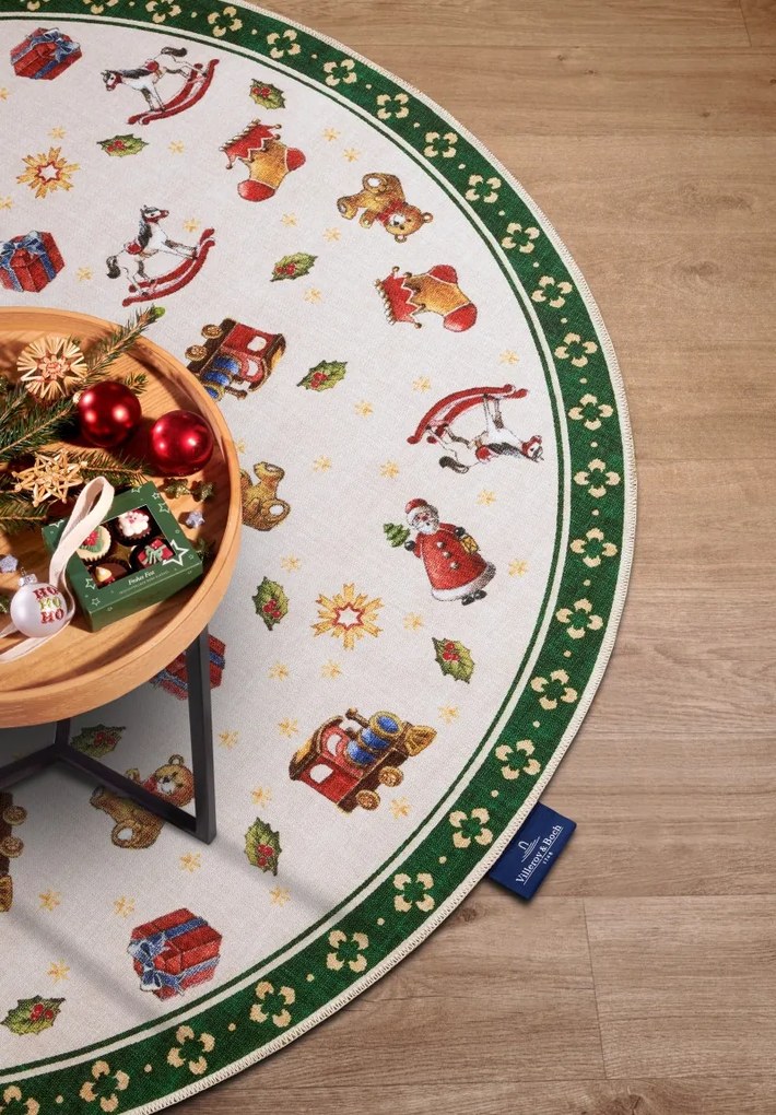 Villeroy & Boch Kusový koberec Toy's delight s potiskem 106193 Green, Multicolor kruh, 150x150 (priemer) kruh, zelená, obývacia izba