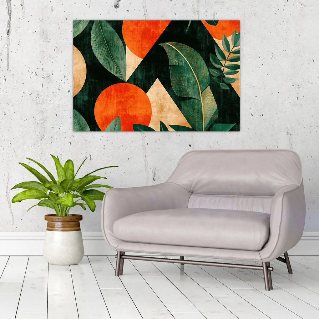 Obraz - Geometrické prírodné motívy II. (90x60 cm)