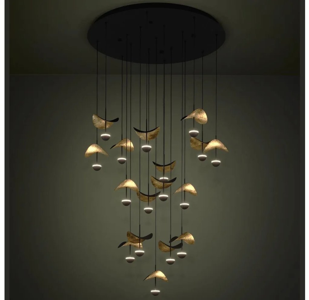 Eglo 390341 - LED Stmievateľný luster na lanku DRACERA 17xLED/2,3W/230V pr. 78 cm