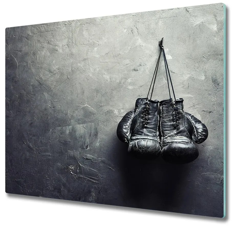 Sklenená doska na krájanie Boxerské rukavice 60x52 cm