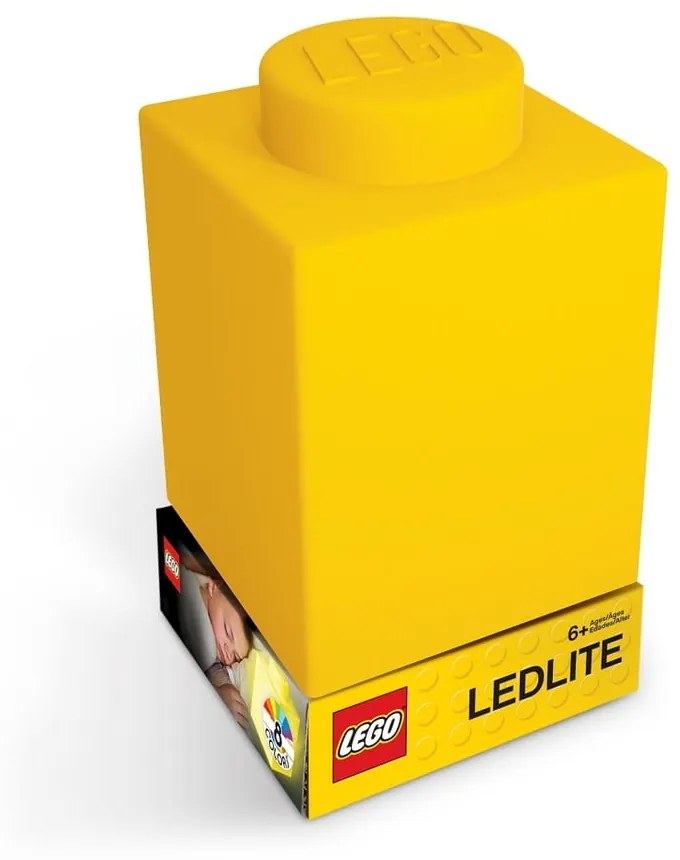 Žlté silikónové nočné svetielko LEGO® Classic Brick