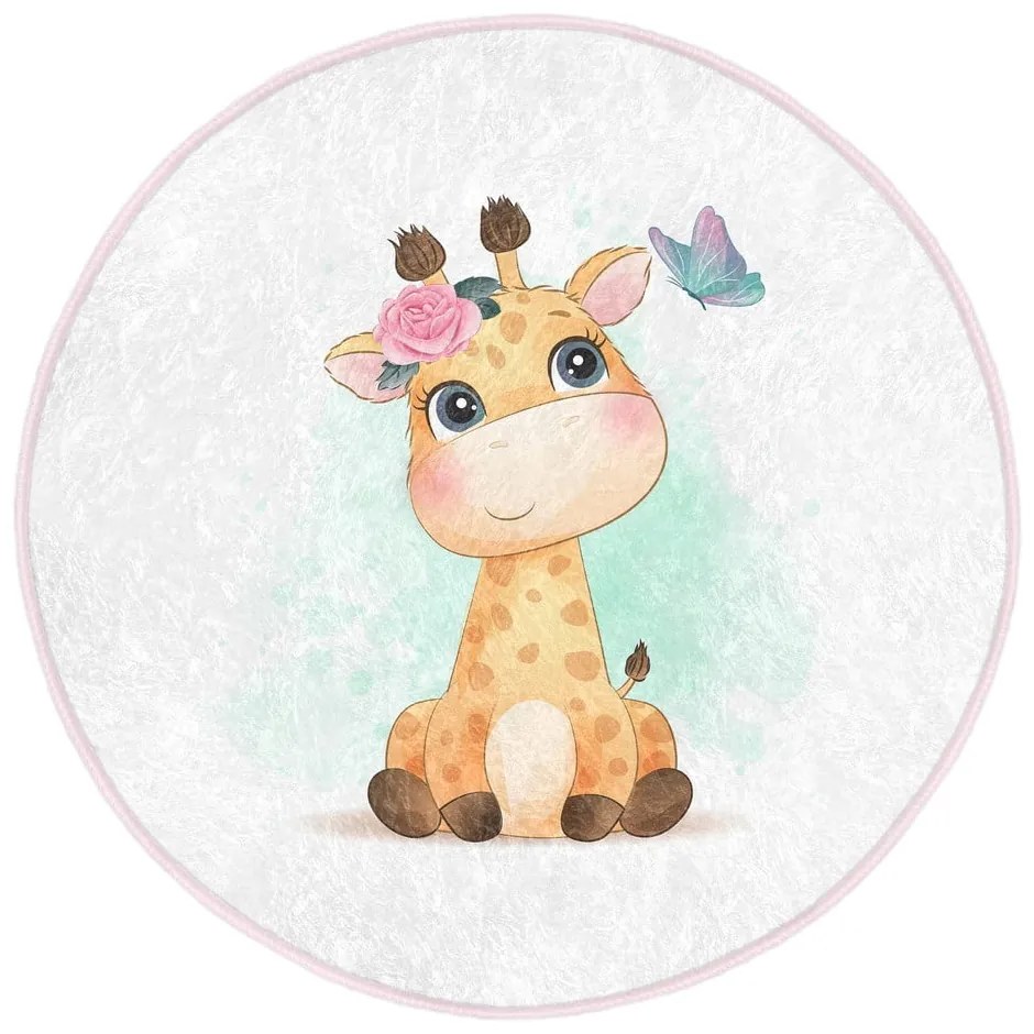 Biely detský koberec ø 100 cm Comfort – Mila Home