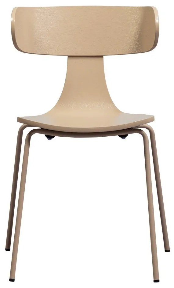 Stohovateľná jedálenská stolička v dekore jaseňa v prírodnej farbe Form – WOOOD