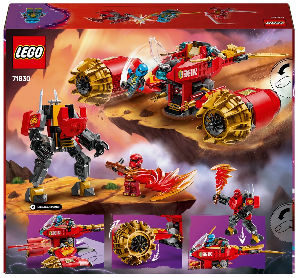 Lego®  Ninjago 71830 Kaiov búrkový jazdec a drak  (100396837)