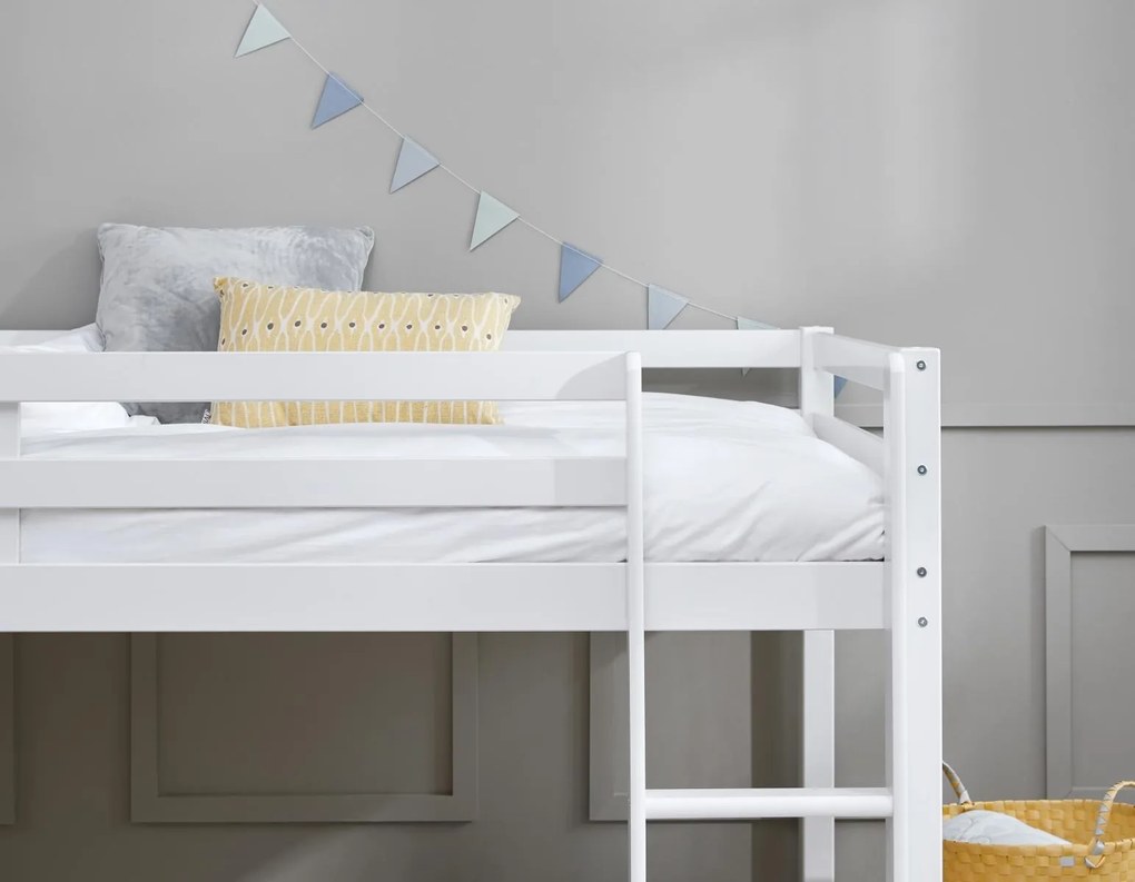 Vyvýšená posteľ ACTIMA 90x200 cm biela