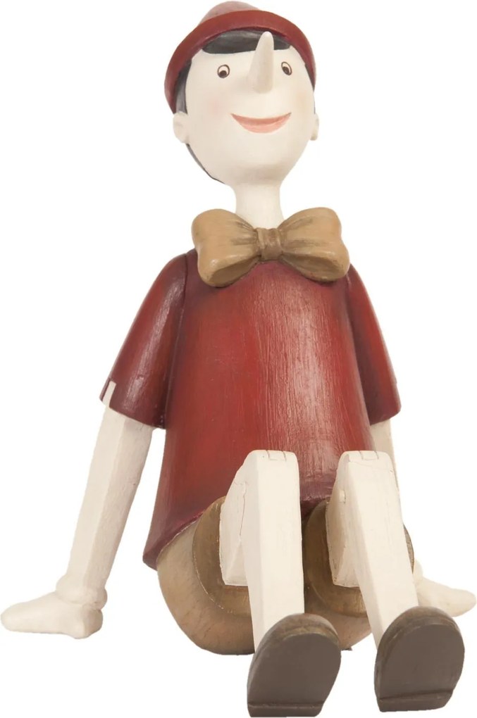 Dekoratívne soška sediaceho Pinocchio - 15 * 11 * 14 cm