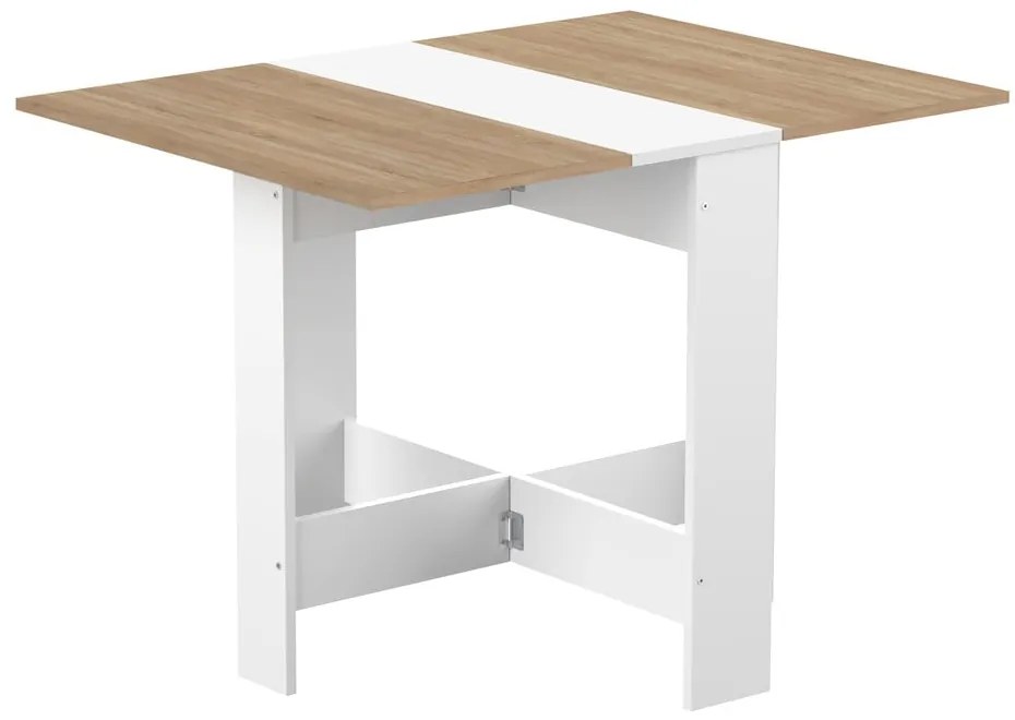 Rozkladací jedálenský stôl s doskou v dekore duba 76x28 cm Papillon – TemaHome