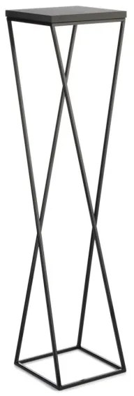 Stojan na kvety LOFT 100x24 cm čierna