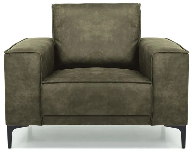 Zelené kreslo z imitácie kože Copenhagen – Scandic