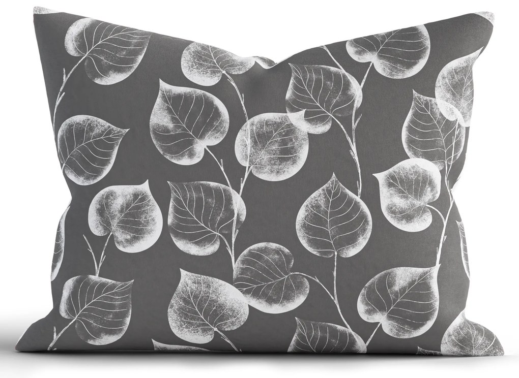 Bavlnená obliečka na vankúš Renforcé 70 x 90 cm - Eliot tmavo sivý