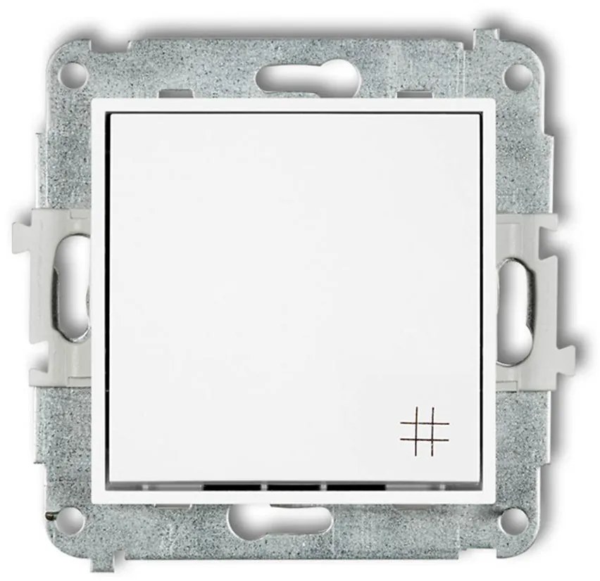 Vypínač krížový biely MWP-6 mini
