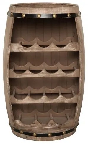 Invicta Interior - Elegantný stojan na víno BODEGA 60 cm, borovica, prírodný