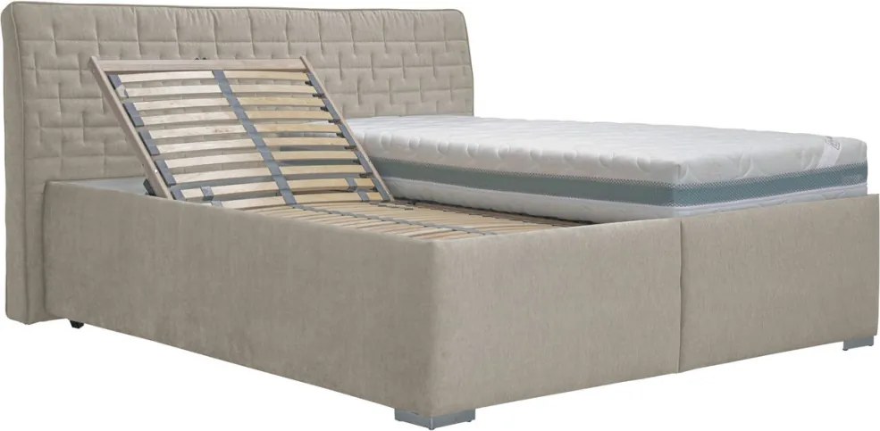 Posteľ Rita 180x200 cm, béžová látka