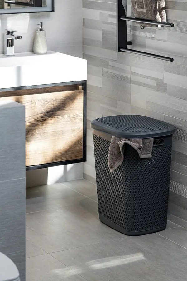 Aqualine Sapho, KATRE Kôš na bielizeň s vekom, 55l, terra, TRN-171-05