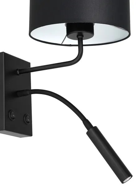 Nástenná lampa ARDEN 1xE27/60W+1xG9/8W/230V čierna/biela