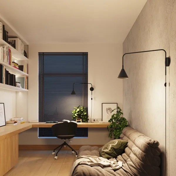 Sollux SL.1697 - Nástenná lampa NOX 1xE14/10W/230V čierna