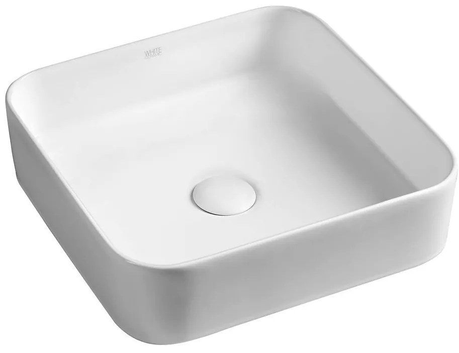 Sapho Sapho, BLADE keramické umývadlo na dosku 40x11,5x40 cm bez prepadu, biela, WH050