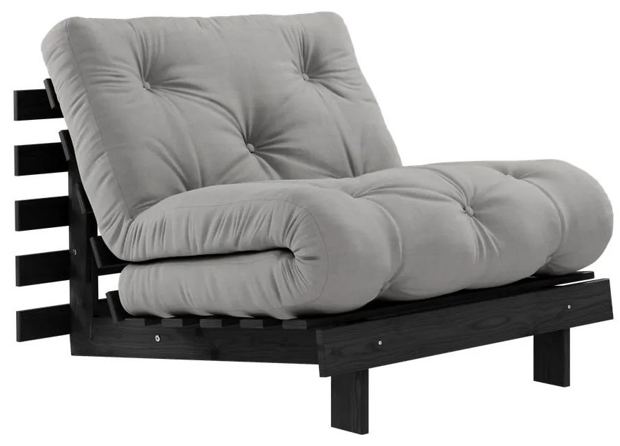 Sivé kreslo Roots Black Night – Karup Design