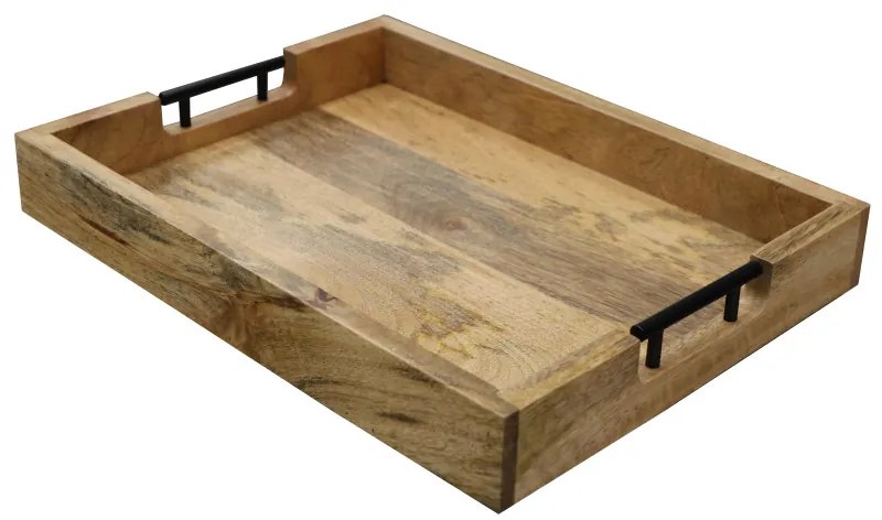 Podnos 40x5x30 z indického masívu mango Mango natural
