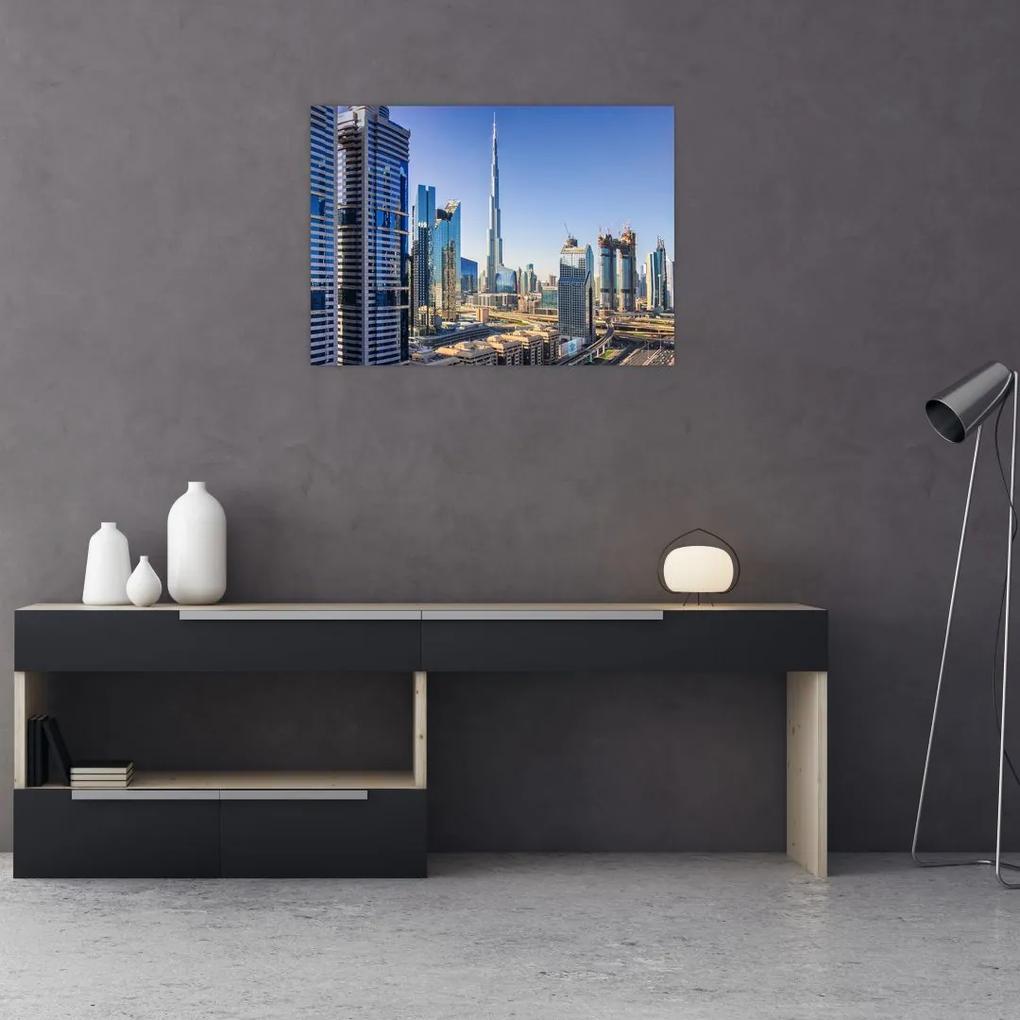 Sklenený obraz - Dubajskej ráno (70x50 cm)