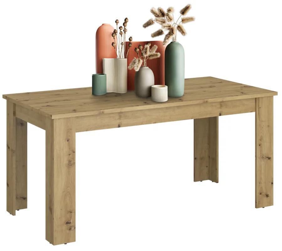 Kondela Jedálenský rozkladací stôl, dub artisan, 160-210x80 cm, AIRON