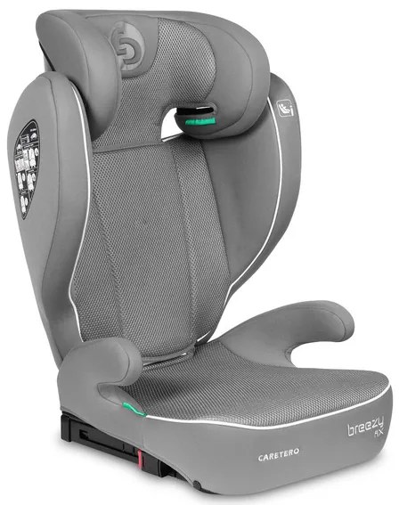 Autosedačka CARETERO BREEZY FIX GREY (100-150cm)