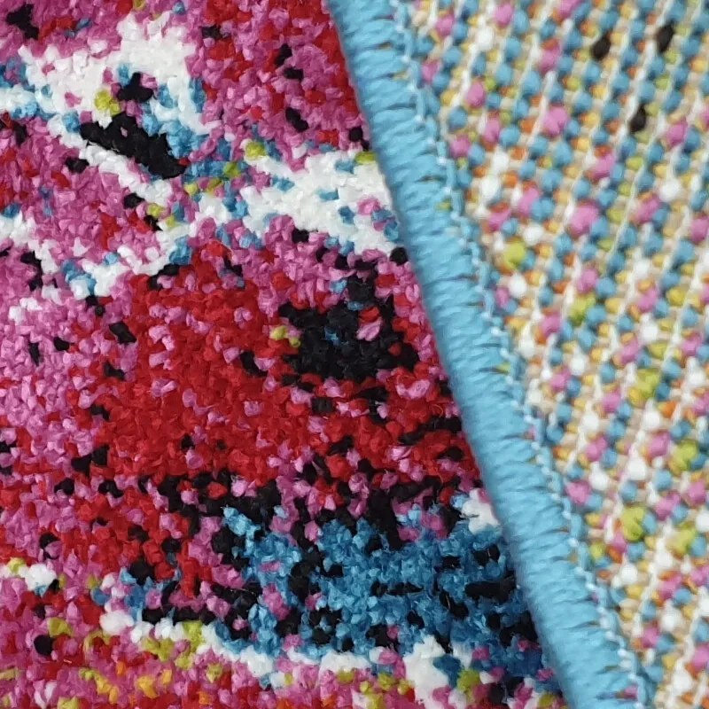 Medipa (Merinos), Kusový koberec Fantasy 559-13 Blue/white kruh, 120x120 (priemer) kruh, viacfarebná