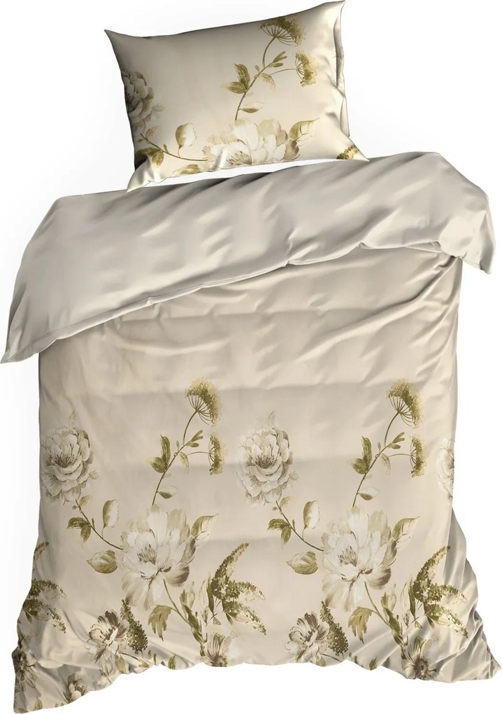 SATÉNOVÉ OBLIEČKY SPRING38 140X200 CM, 1 KS 70X80 CM KVETY