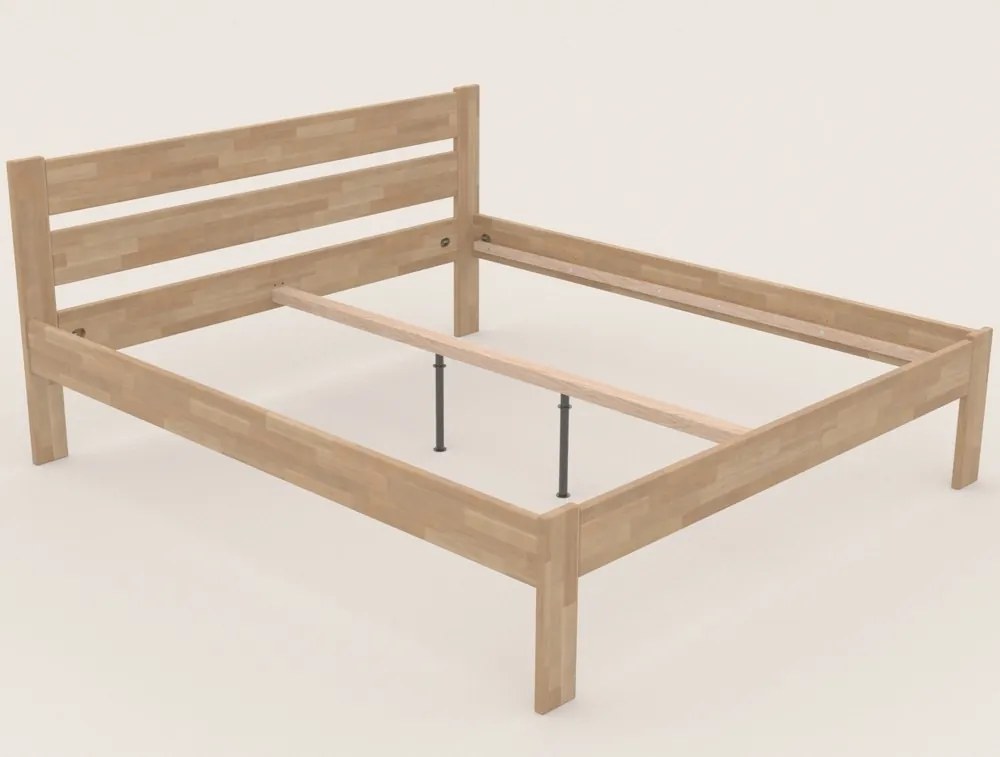 Predĺžená posteľ Mystic 180x220 cm, prírodný buk