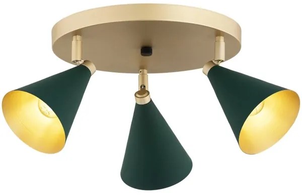 Argon 6245 - Bodové svietidlo LUCINDA 3xE14/7W/230V zelená