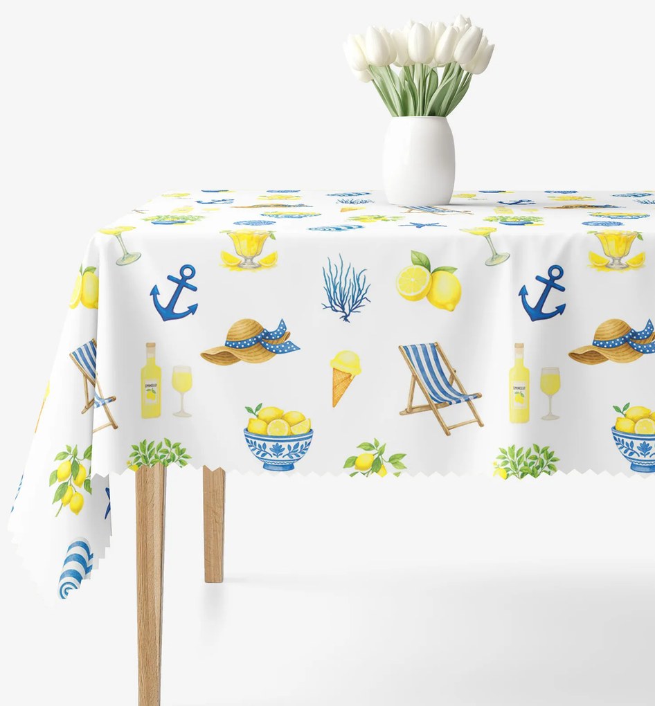 Goldea hranatý teflónový obrus - talianske leto 140 x 220 cm